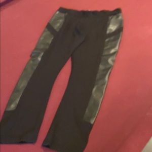Gianni Bini leather trimmed leggings